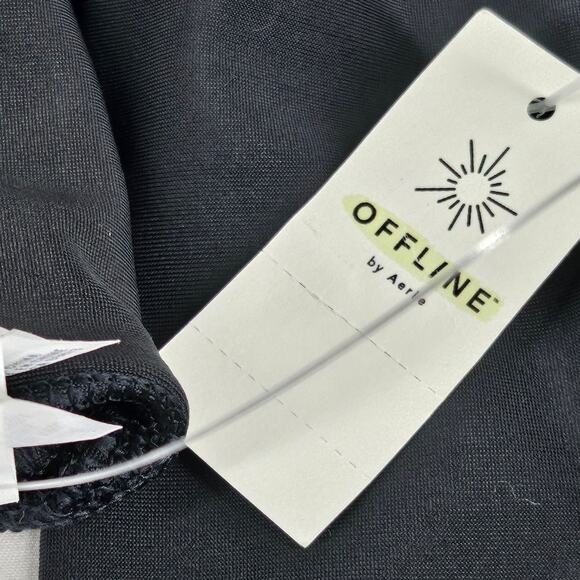 OFFLINE BY AERIE WOMEN'S BLACK HI-RISE 7/8 LEGGINGS STRETCH COMFORT - SIZE SMALL - Picture 10 of 11